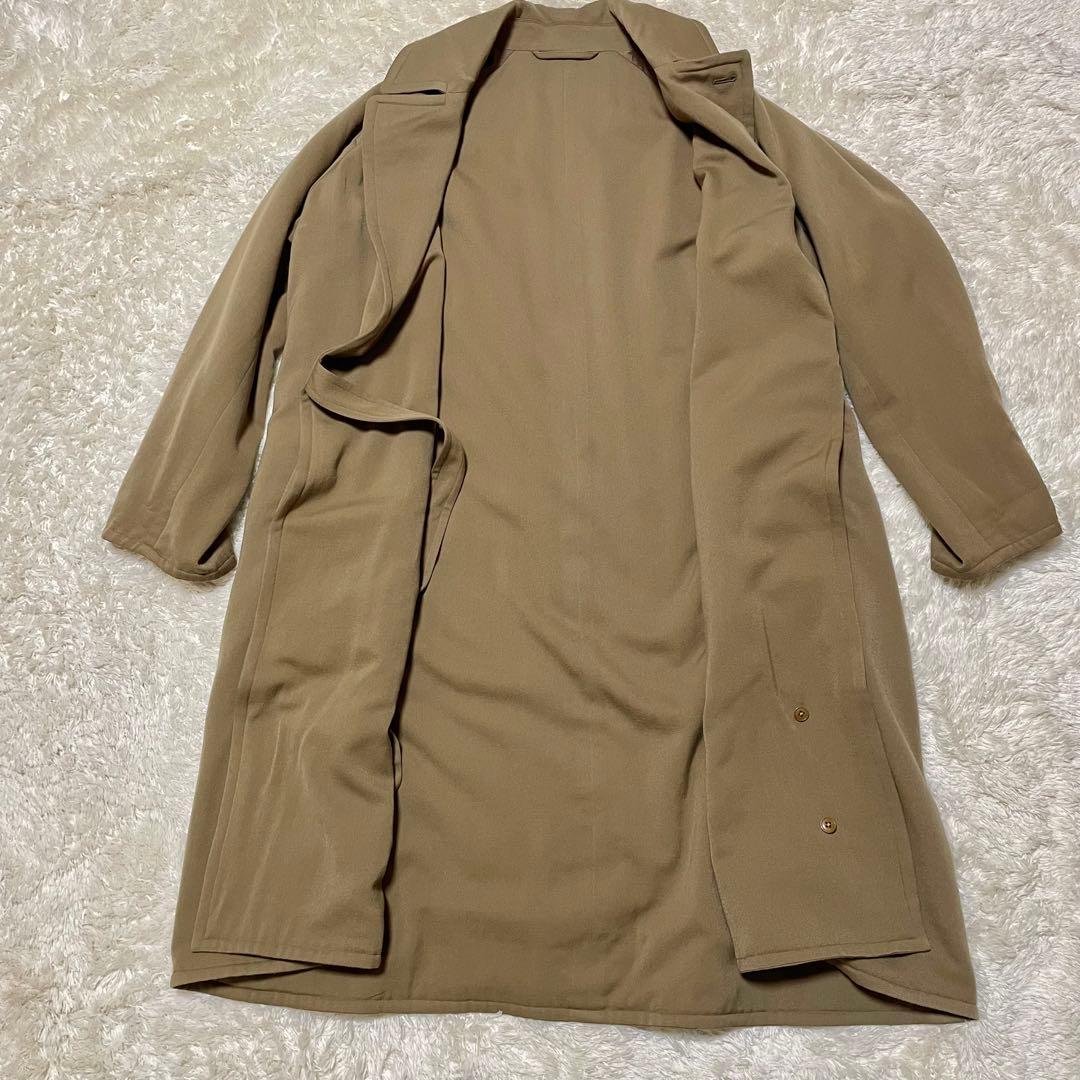 COMOLI (17AW ）ウール 中綿 タイロッケンコートベージュ ベルト付き