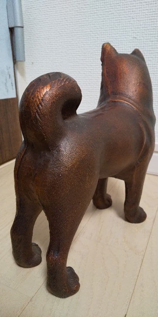 渋い顔の犬➰金属製 めちゃ重