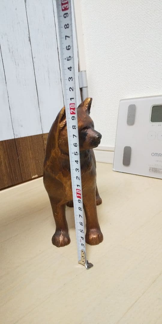 渋い顔の犬➰金属製 めちゃ重