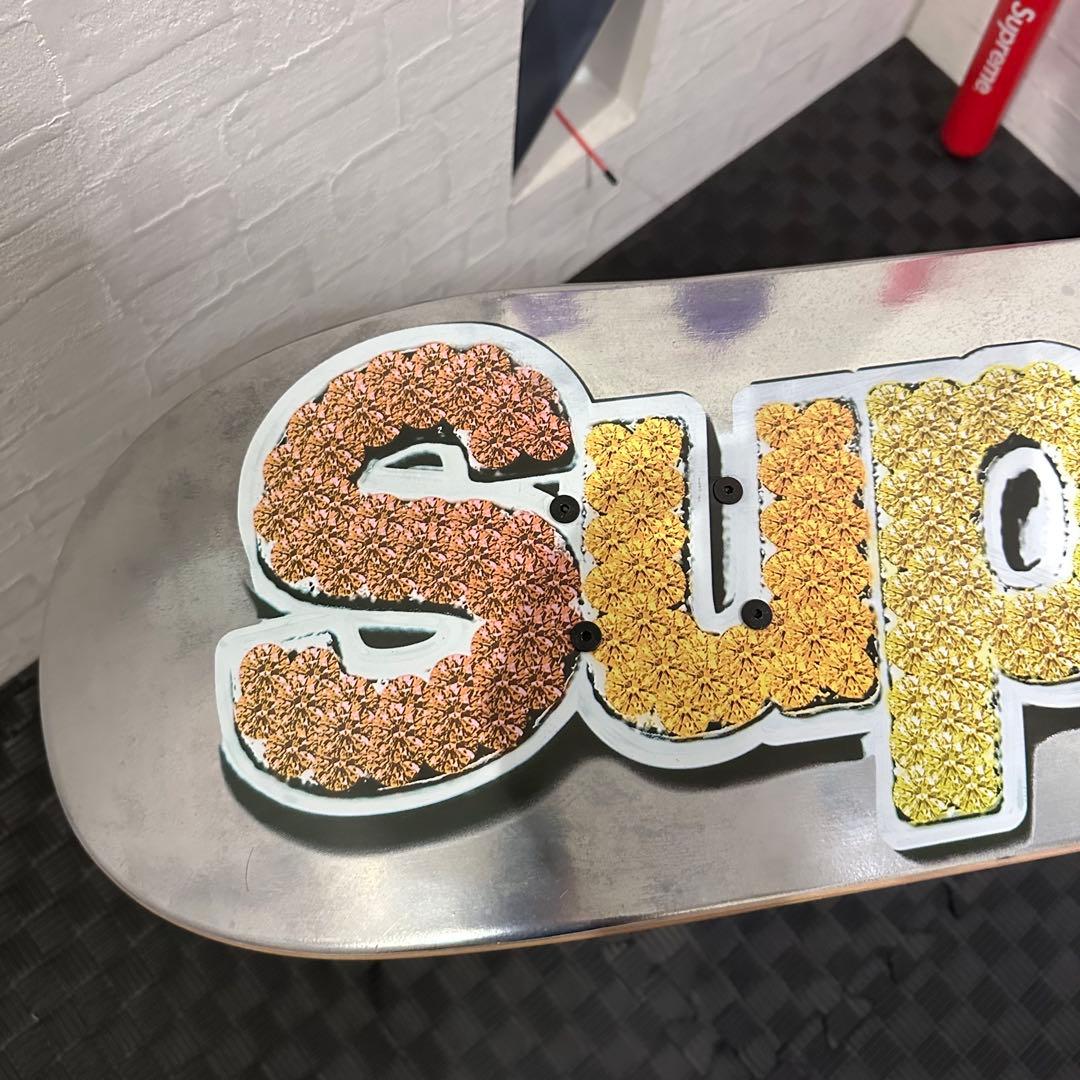 スケートボード supreme bling box logo skateboard