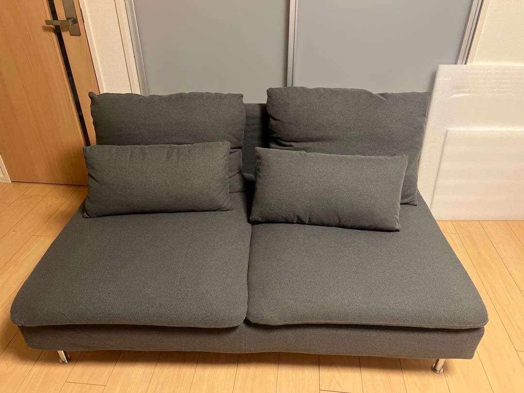 カバーのみ SODERHAMN ソーデルハ ムンカバー3人掛けソファグレー