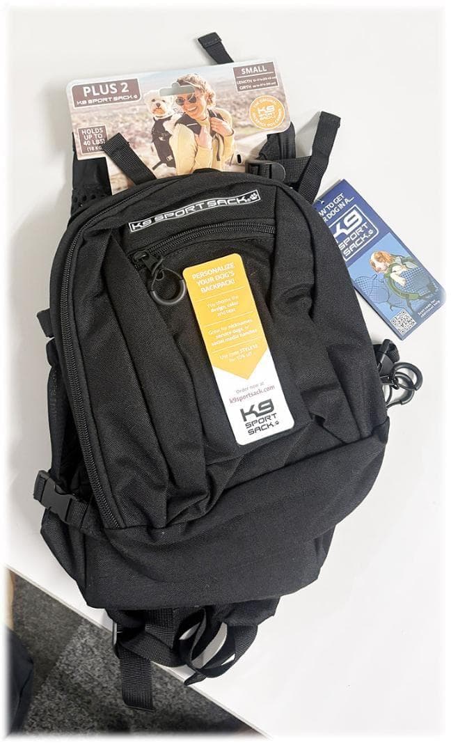タグ付き未使用 K9 スポーツサック プラス 2 Sサイズ ブラック