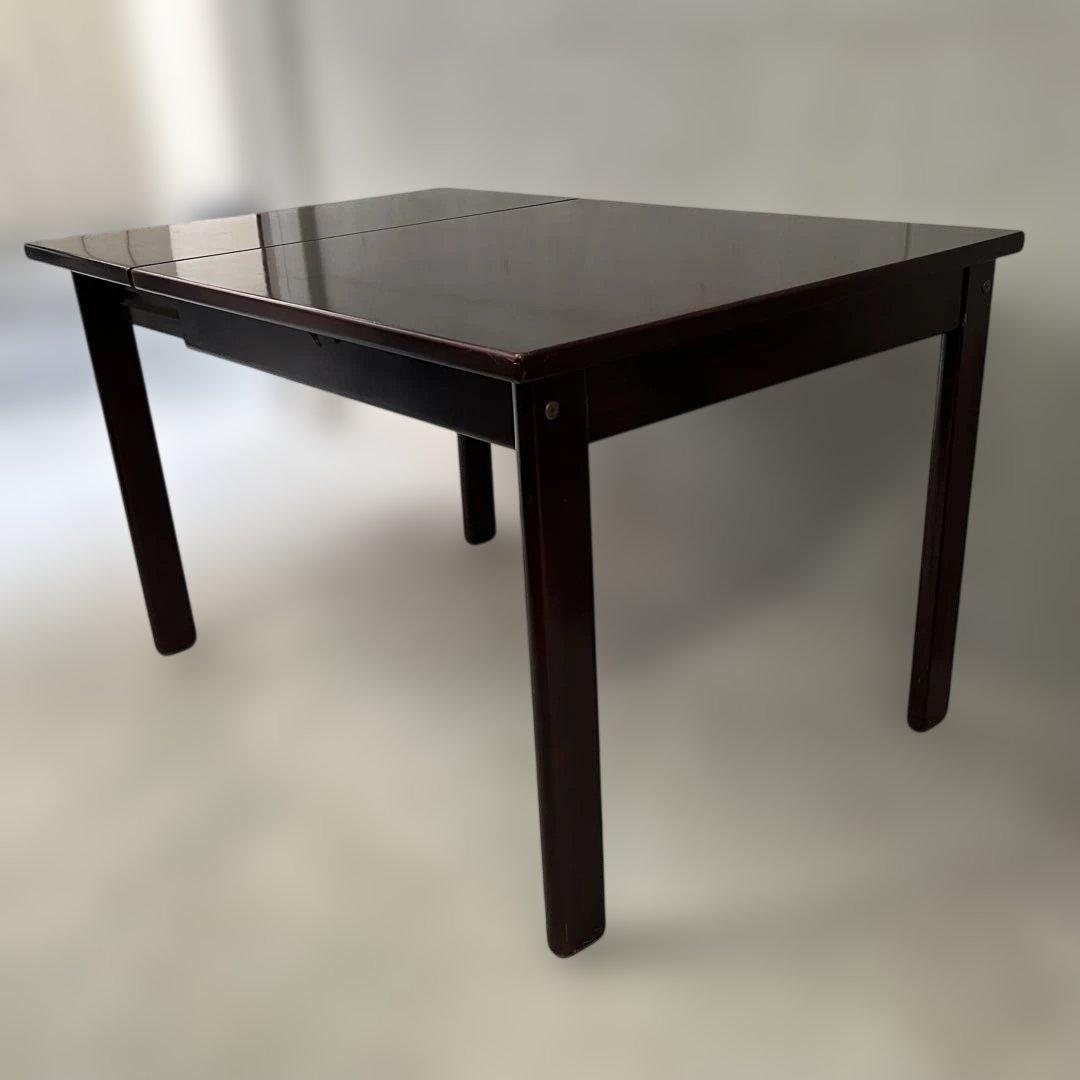 お引取り限定☆伸縮式ダイニングテーブル 木製☆椅子もお付けします