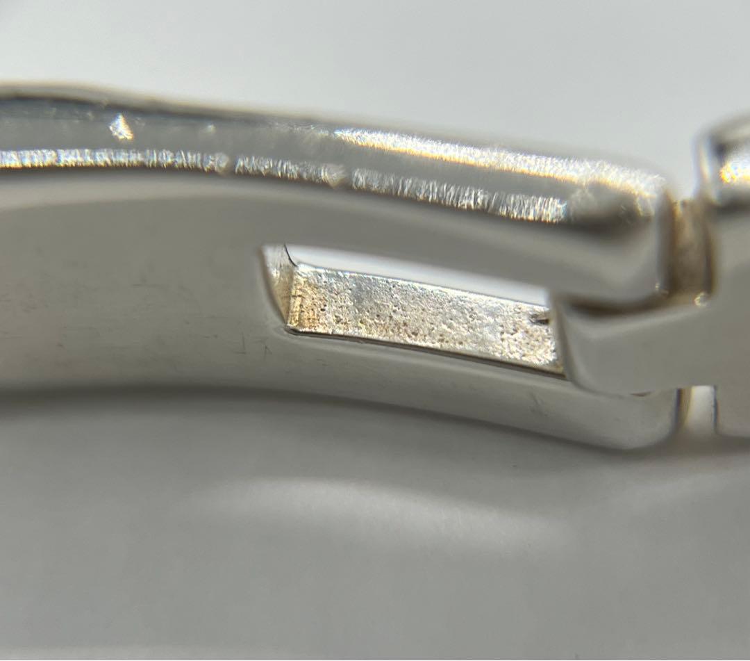 グッチ GUCCI オープンスクエアリンクブレスレット SV925 ヴィンテージ