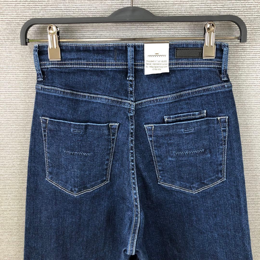 未使用品 YANUK ワイドフレア デニムパンツ 24 WIN