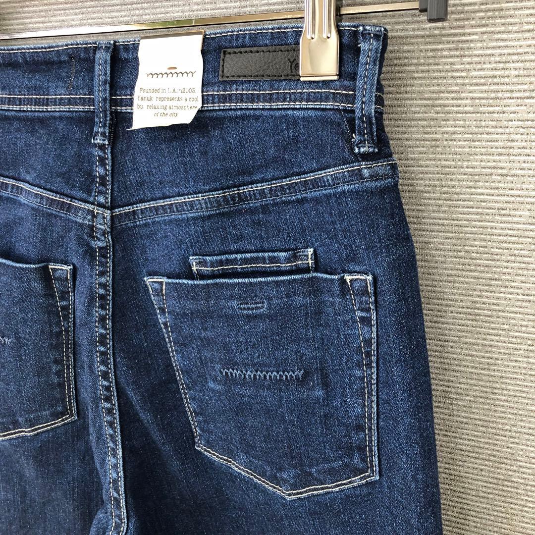 未使用品 YANUK ワイドフレア デニムパンツ 24 WIN