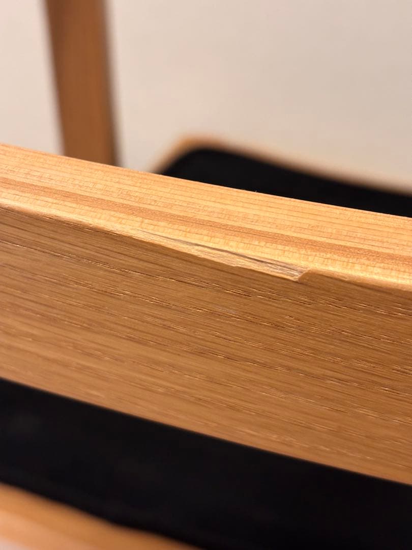 無印良品リビングでもダイニングでも使えるシリーズ、ソファチェア1脚　オーク　②