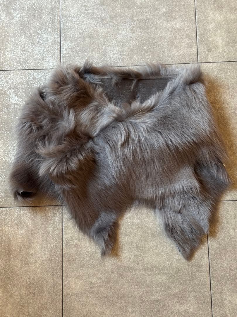 KARL DONOGHUE ムートン　レザー　ファーショール