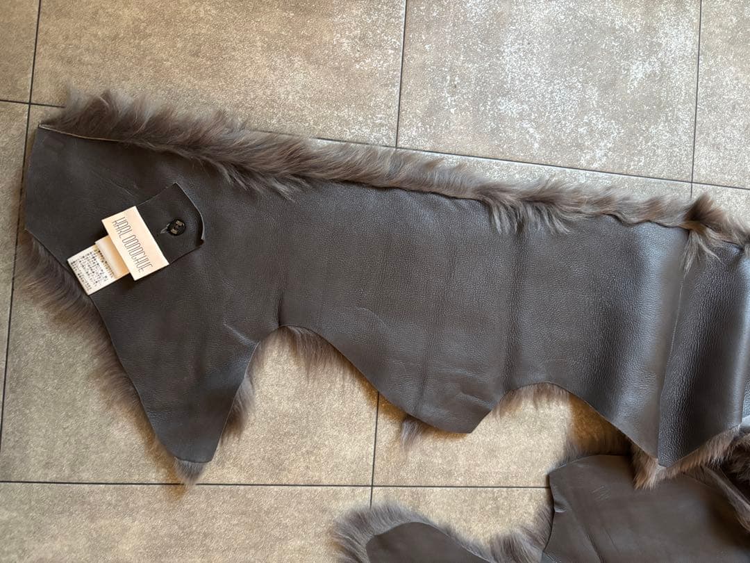 KARL DONOGHUE ムートン　レザー　ファーショール