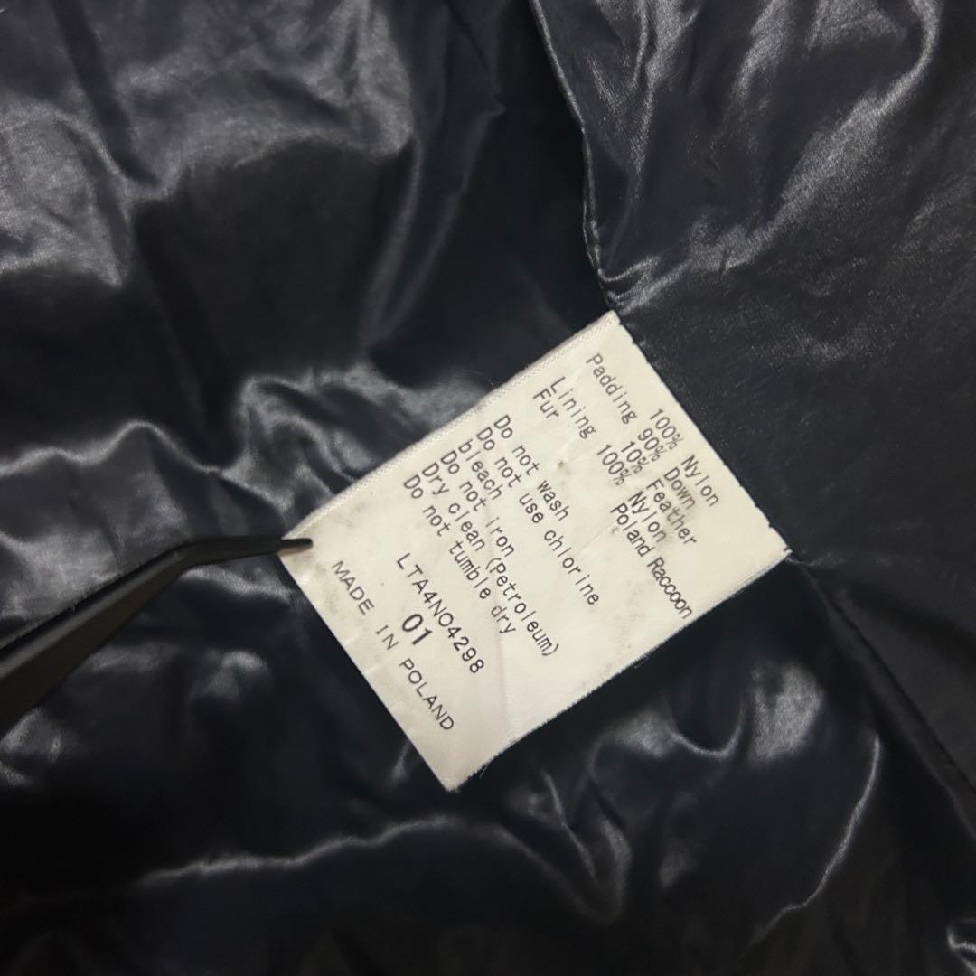 【】TATRAS タトラス ロングダウンジャケット ナイロン ラクーンファー