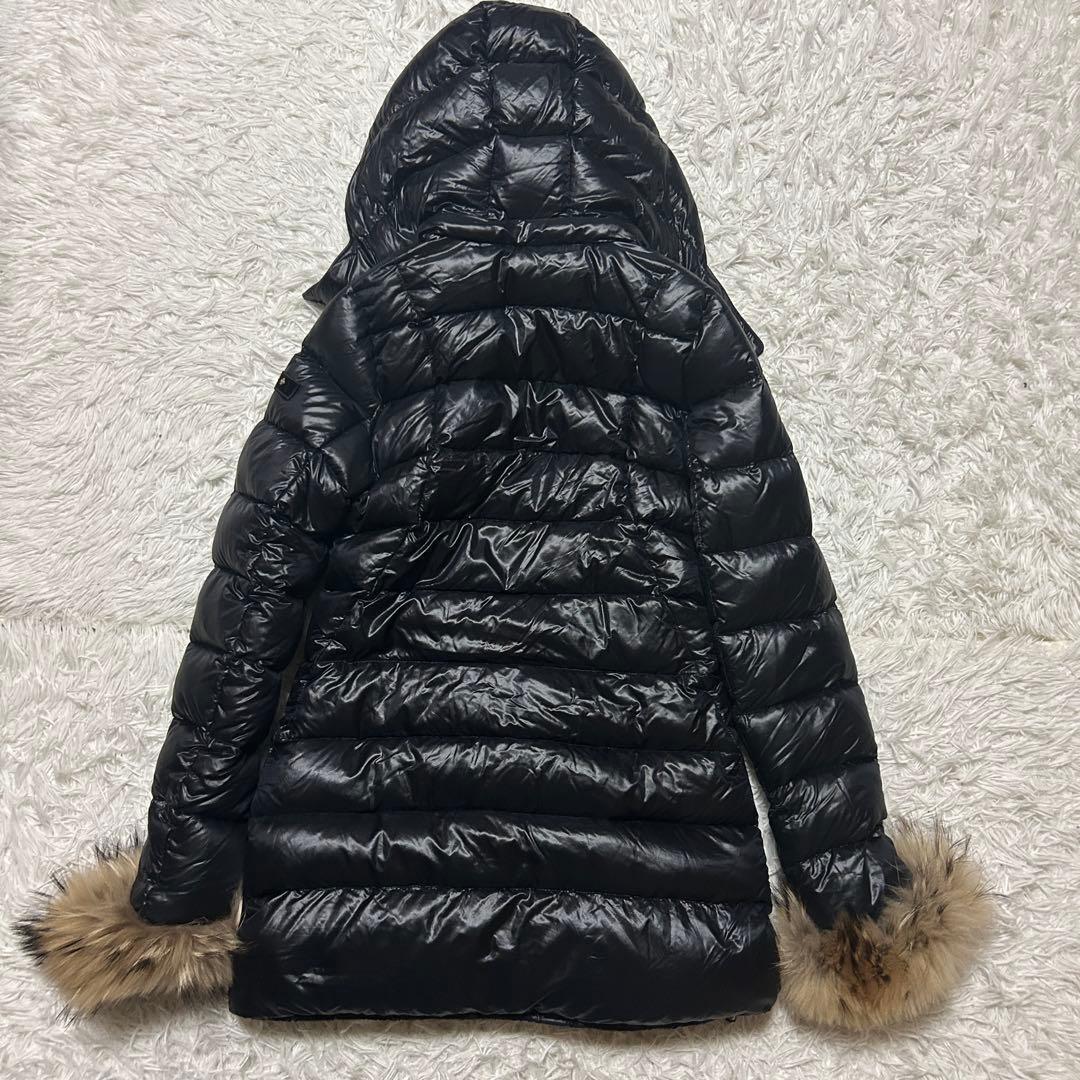 【】TATRAS タトラス ロングダウンジャケット ナイロン ラクーンファー