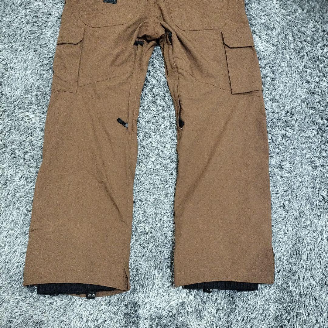 【美品】TWO FOR ONE ビブパンツLサイズ ブラウン