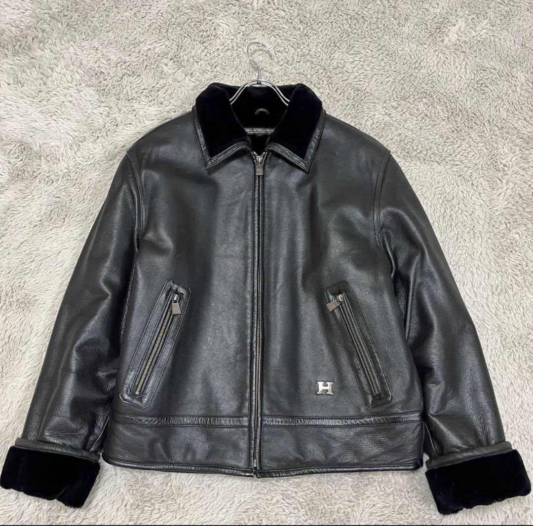 ☆ハーディエイミス 90s 裏ボア レザージャケット L