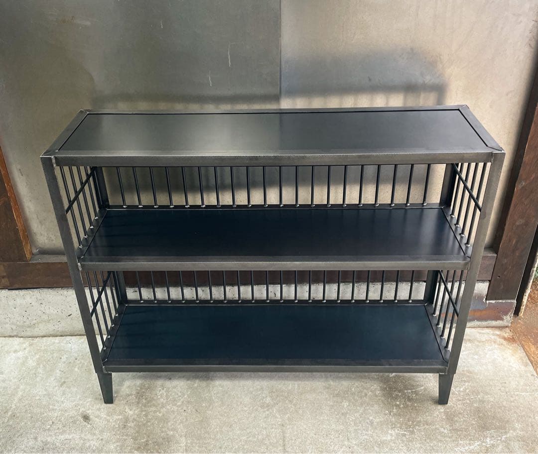 アイアンシェルフ［Lattice］鉄板棚　鉄格子　アイアン家具　アイアンラック