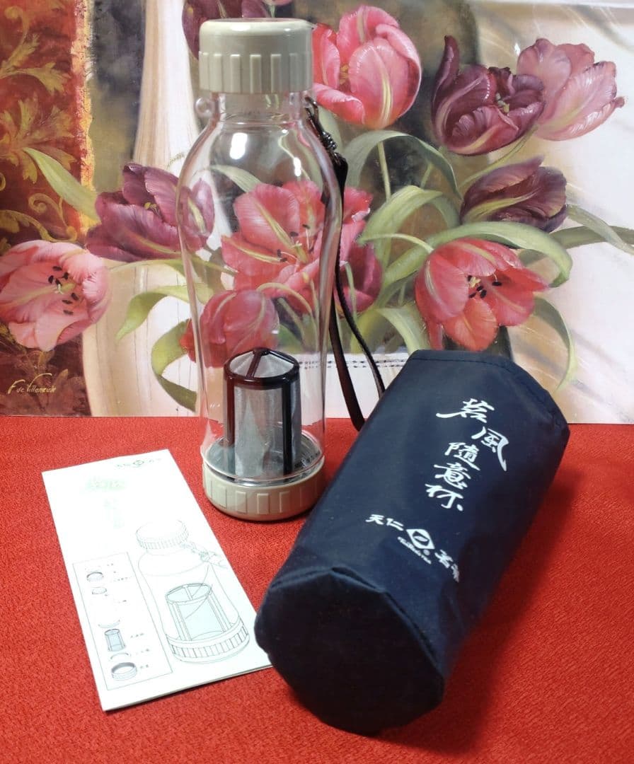 【未使用品❗️台湾製❗️】 ◆天仁茗茶◆軽量お茶の葉専用マグボトル水筒580cc