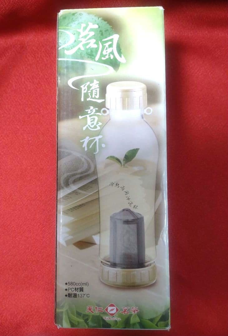 【未使用品❗️台湾製❗️】 ◆天仁茗茶◆軽量お茶の葉専用マグボトル水筒580cc