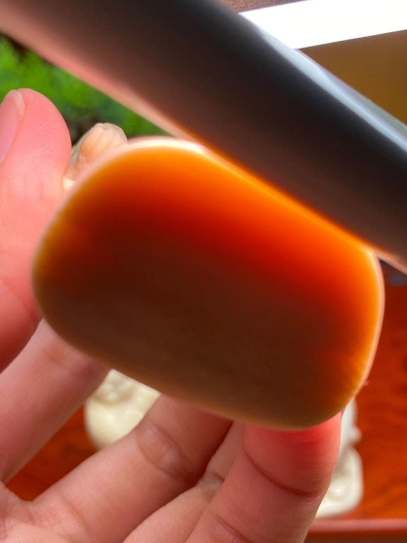 天然マンモス牙美しい手作り彫刻招財童子 置物