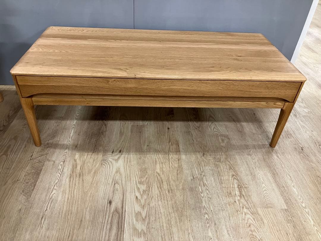 久和屋　ストリーム　リビングテーブル引出付　オーク