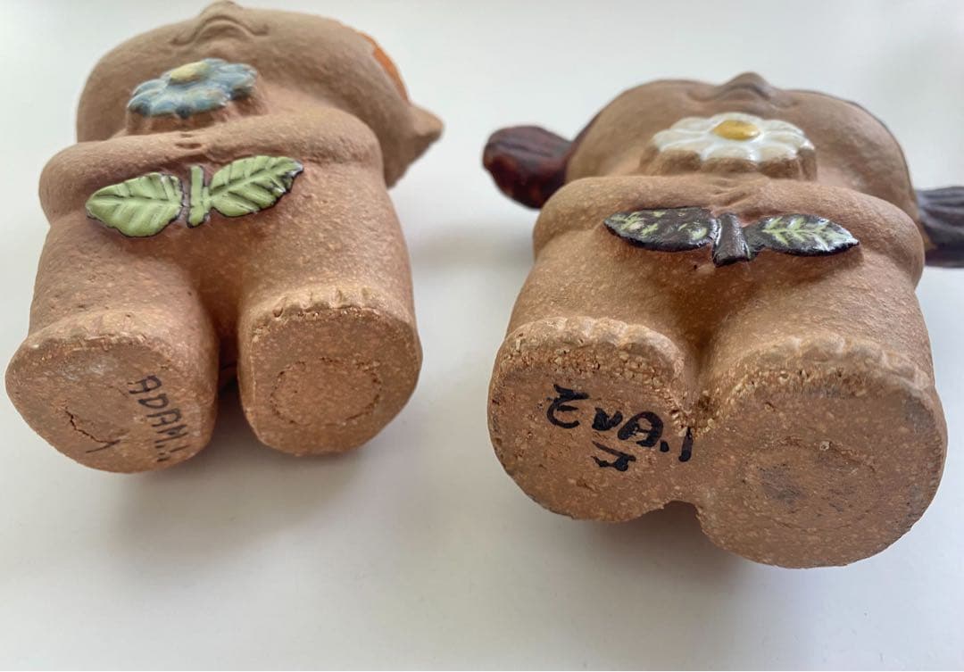 クリスマス北欧スウェーデンLisa Larson リサラーソン アダムとイブ置物