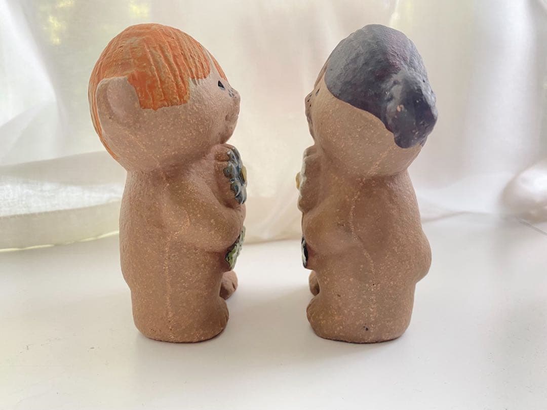 クリスマス北欧スウェーデンLisa Larson リサラーソン アダムとイブ置物