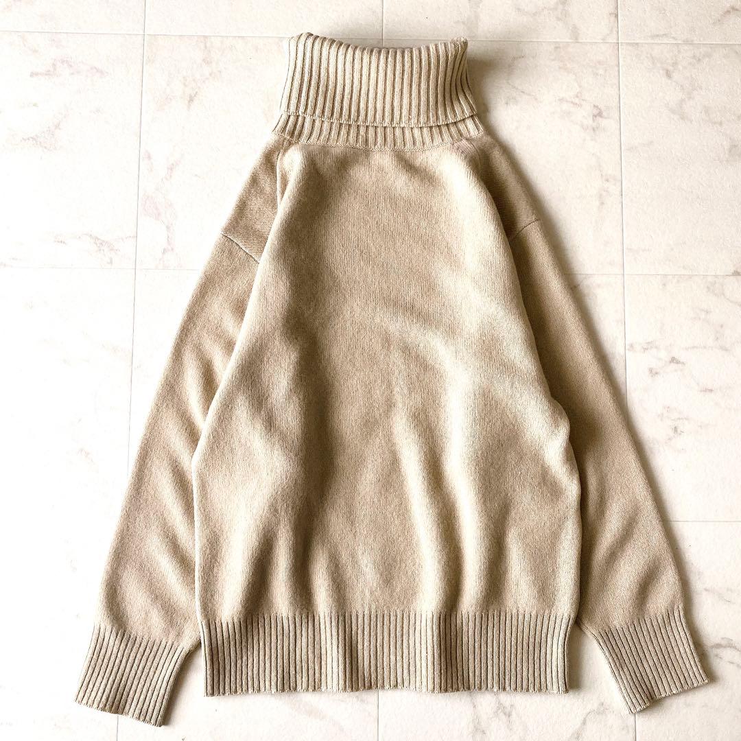 美品☆ドゥーズィエムクラス ミドルゲージタートルニット