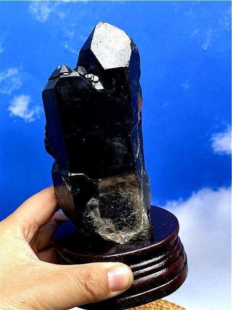 AAA級【魔除け】◆天然モリオン(黒水晶）クラスターB89C6/194C27D