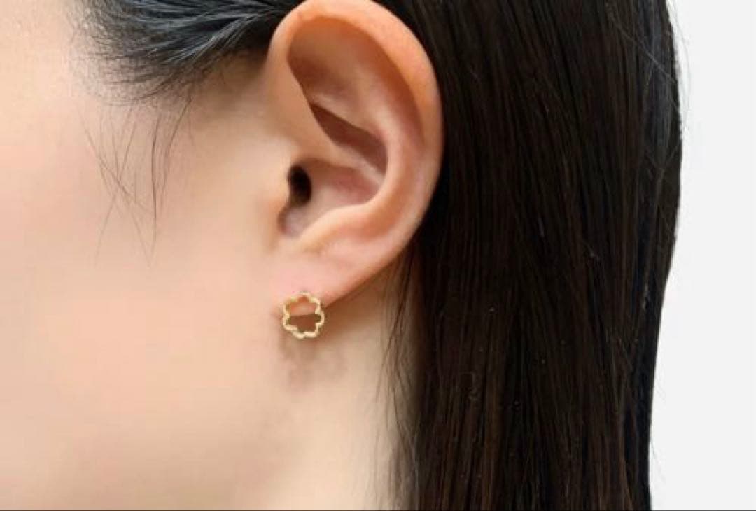KAORU アトリエカオル K18 ミモザ ピアス フォーマル セレモニー