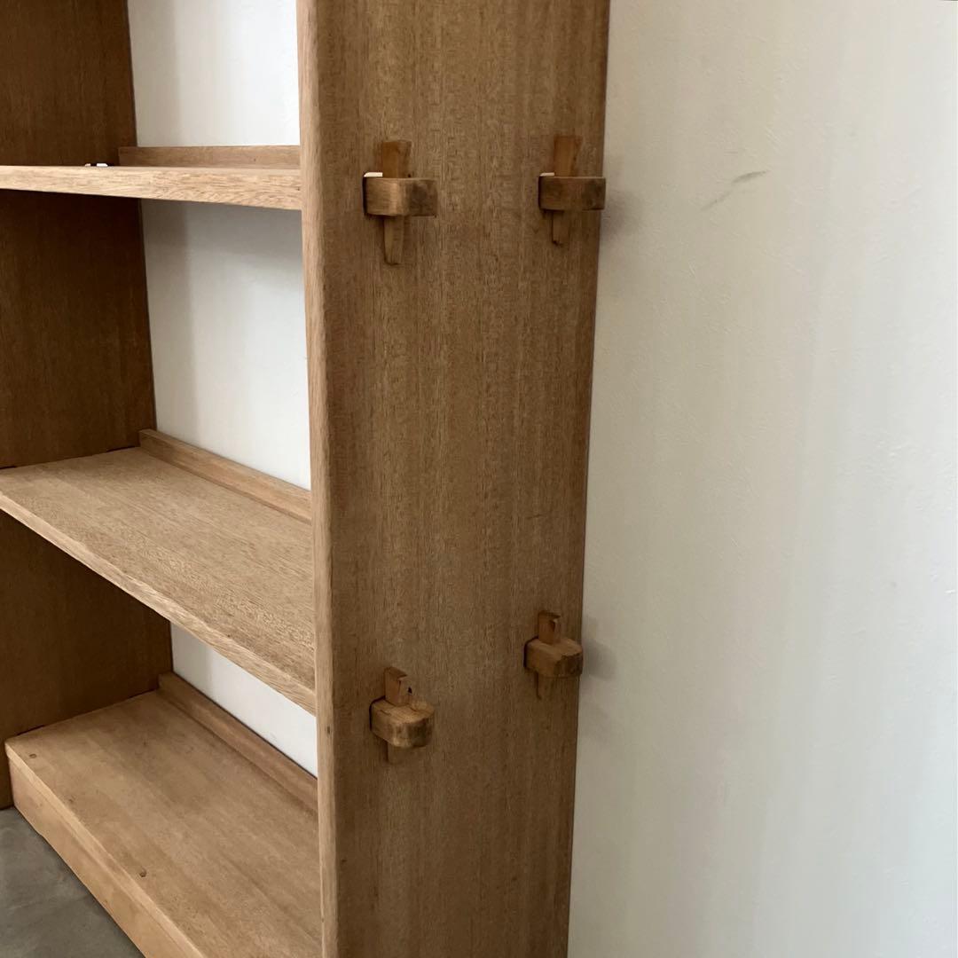 レトロ　アンティーク　古家具　古道具　剥離家具　ストリップド　本棚　シェルフ