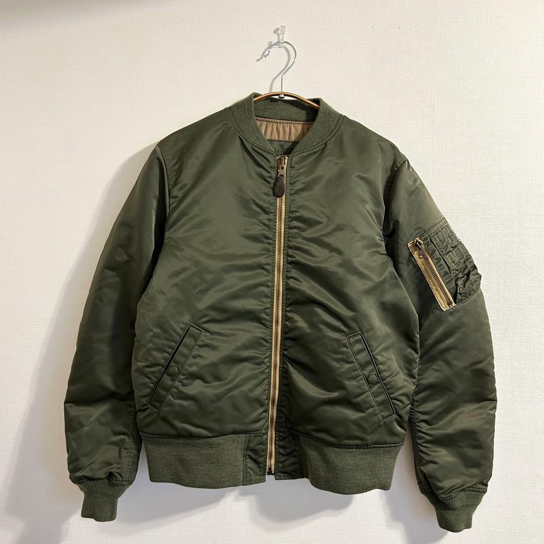 H.R.MARKET MA-1 フライトジャケット 短丈 オリーブ 日本製 2
