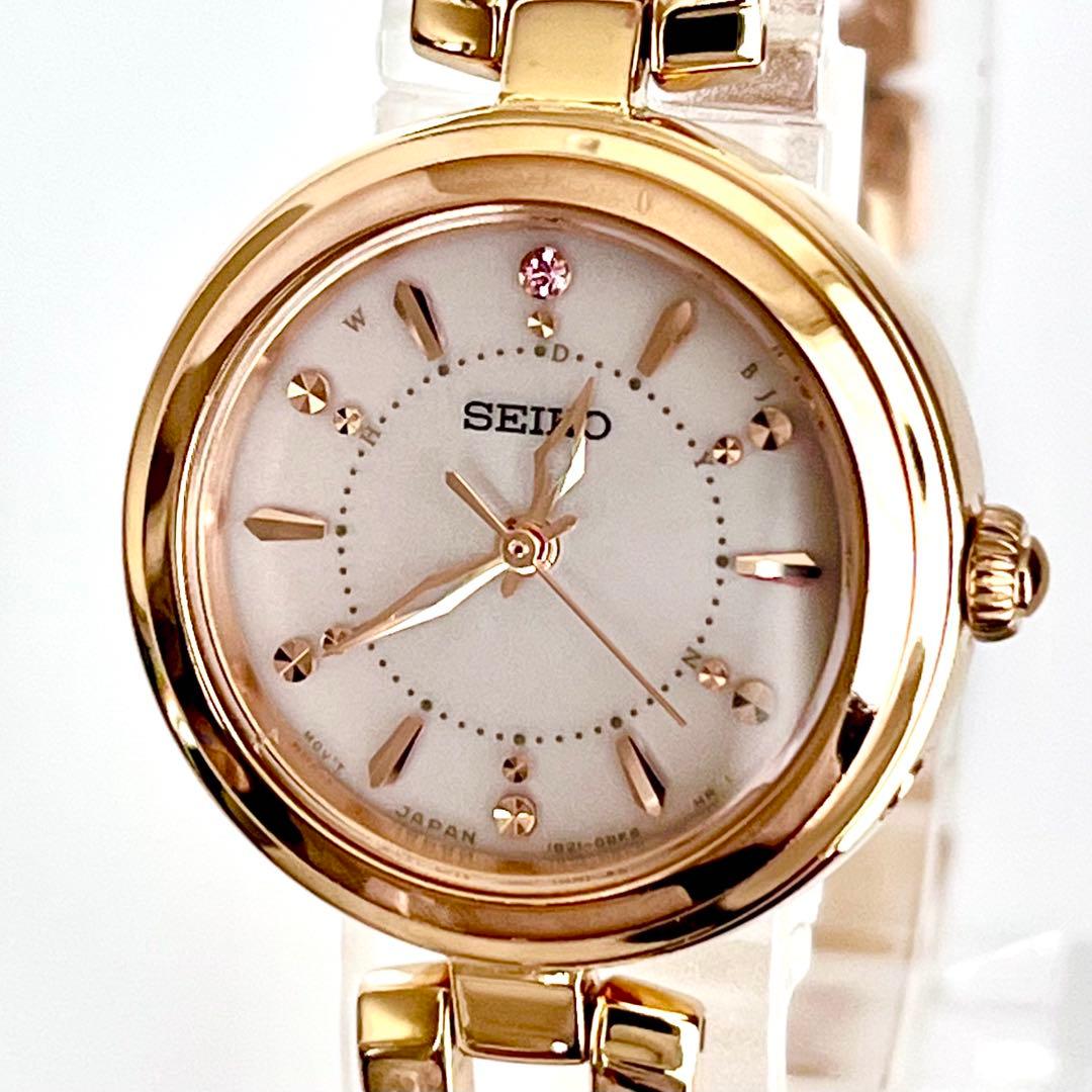 セイコー SEIKO レディース腕時計 稼働 電波ソーラー 磨き済み s2164