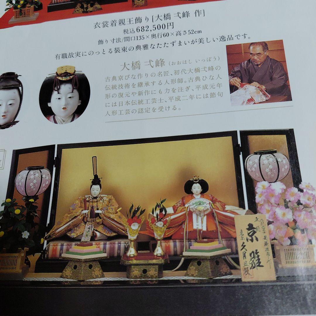 祥観監製　吉兆雛　柴田家千代作雛人形、御飾台、屏風、その他 ゆうパック発送