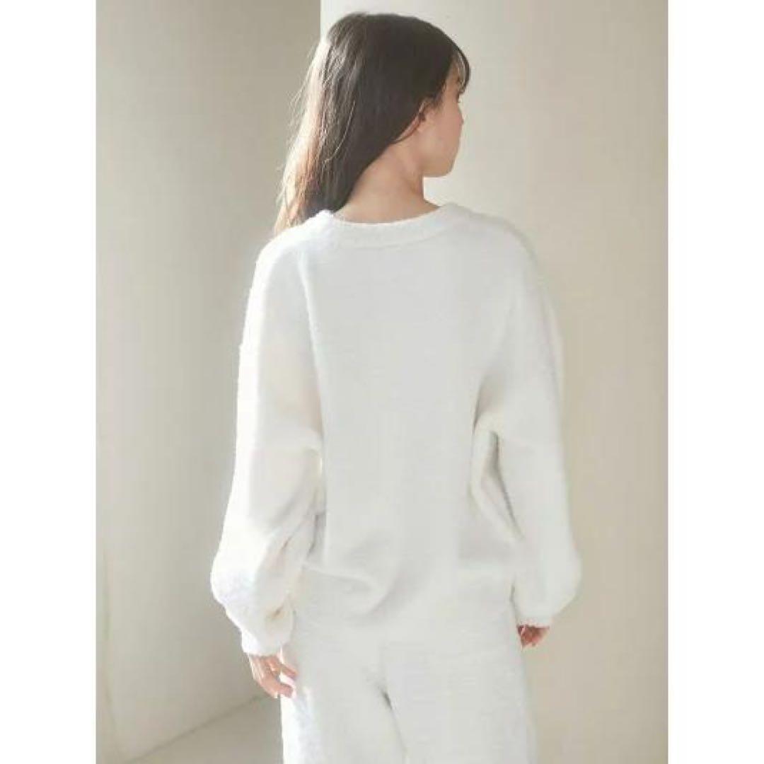 【新品タグ付き】ジェラートピケ ベビモコCATジャガードプルオーバー ホワイト