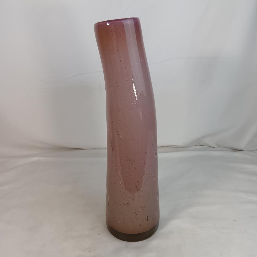 ヘンリーディーン 特大花瓶 フラワーベース パープル系 高さ約41cm