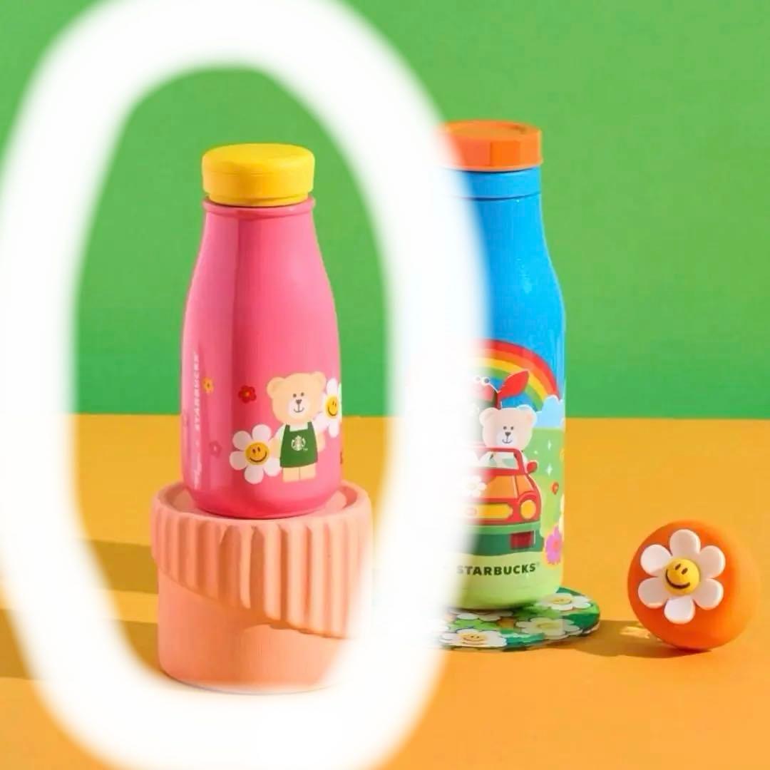 【新品未使用✨】 海外限定 Wiggle Wiggle スタバコラボ 水筒ピンク