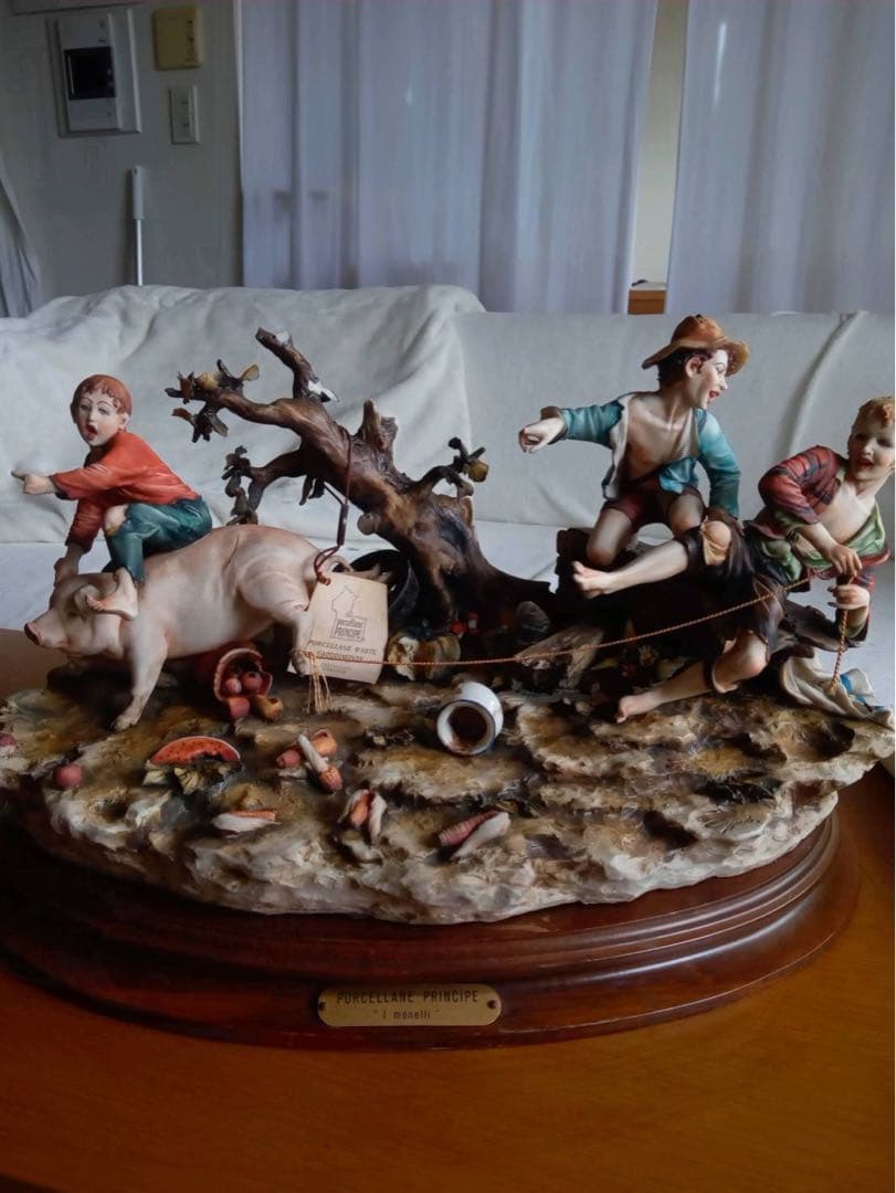 PORCELLANE PRINCIPE カポディモンテ 陶器　特大　美術品