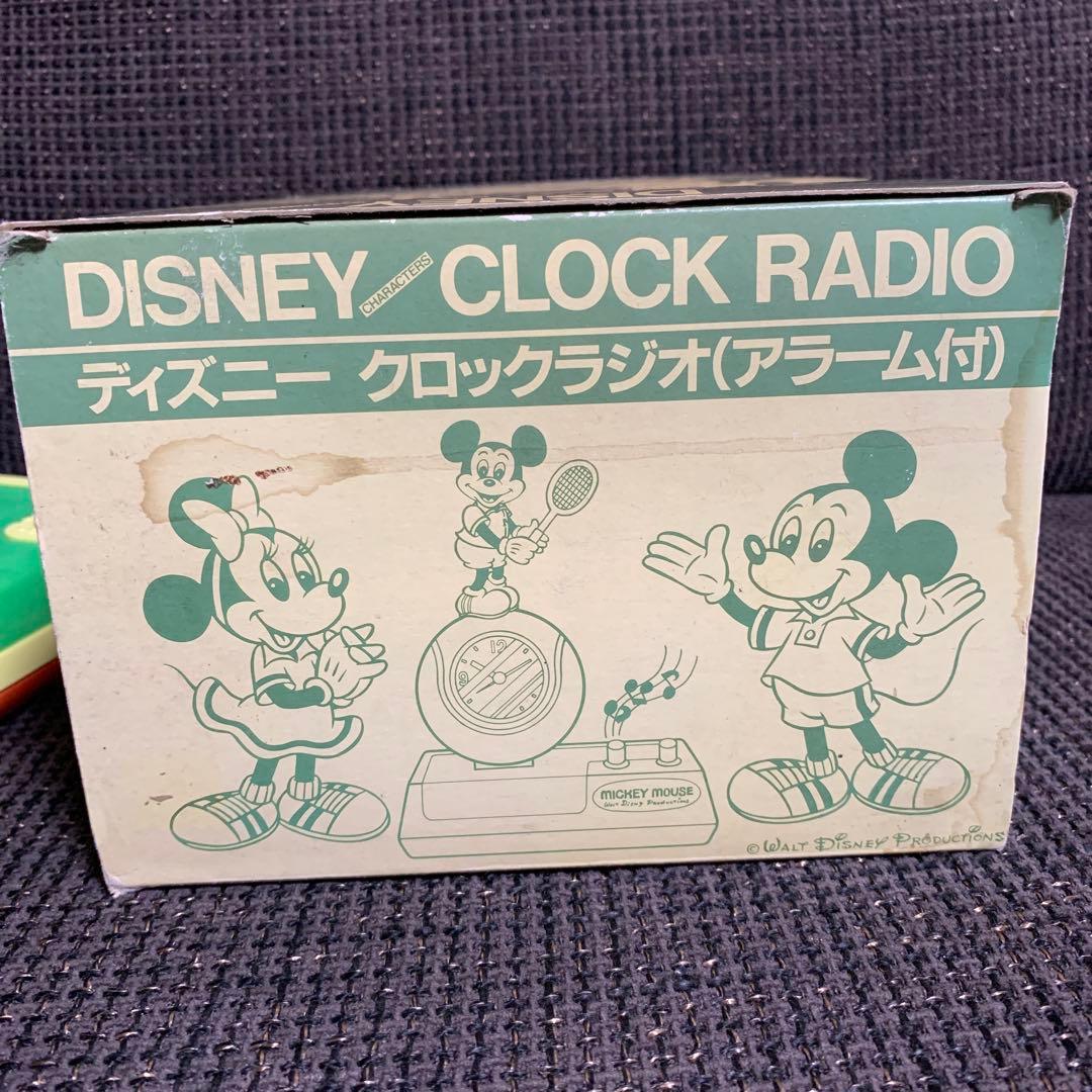 希少 レア ディズニー クロックラジオ ミッキー ビンテージ 時計 レトロ 箱有