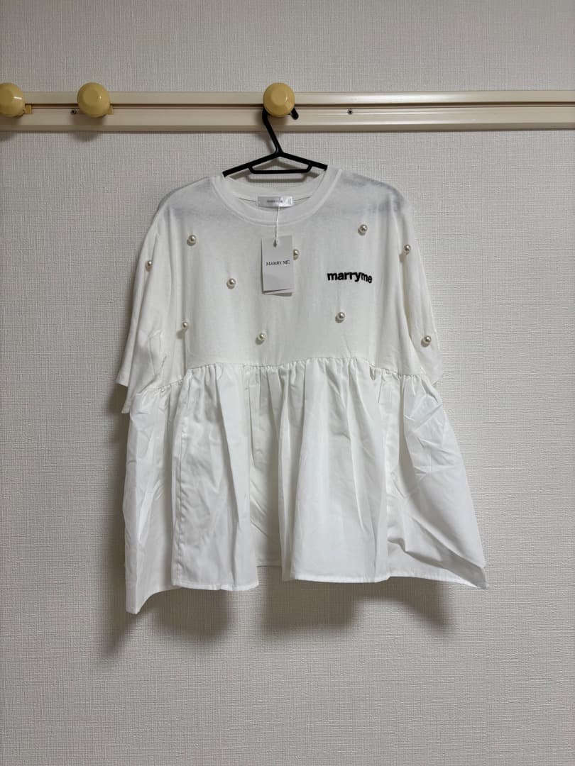 トップス MARRYME PERL LOGO T