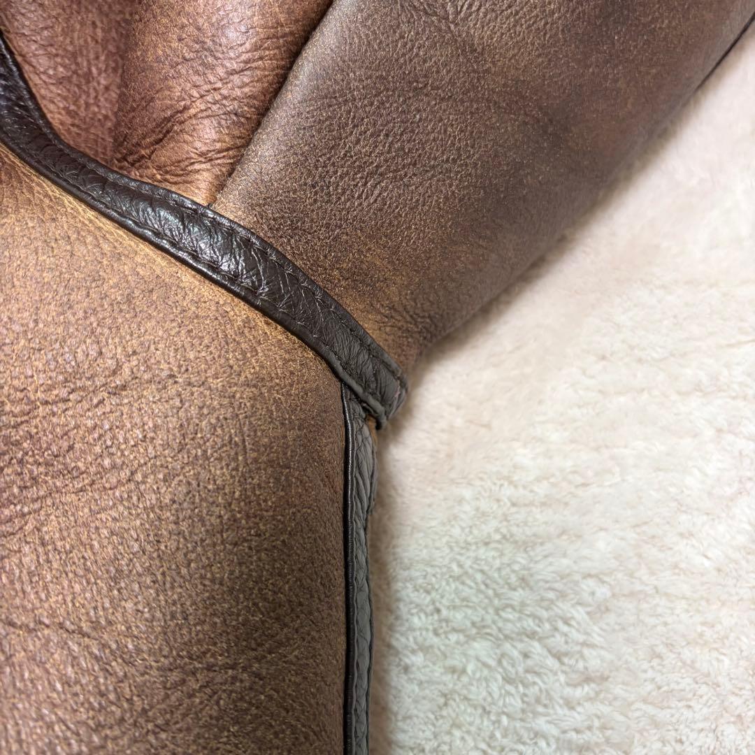 【美品・XL相当】ムートンジャケット B-3 フライト 肉厚 極暖 羊革 ボア