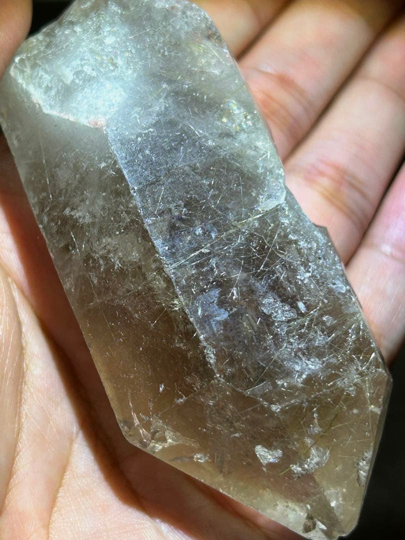 ☆別格高級品！帝王秘宝⑥！極美！スモーキー　ルチル　水晶　原石　クラスター