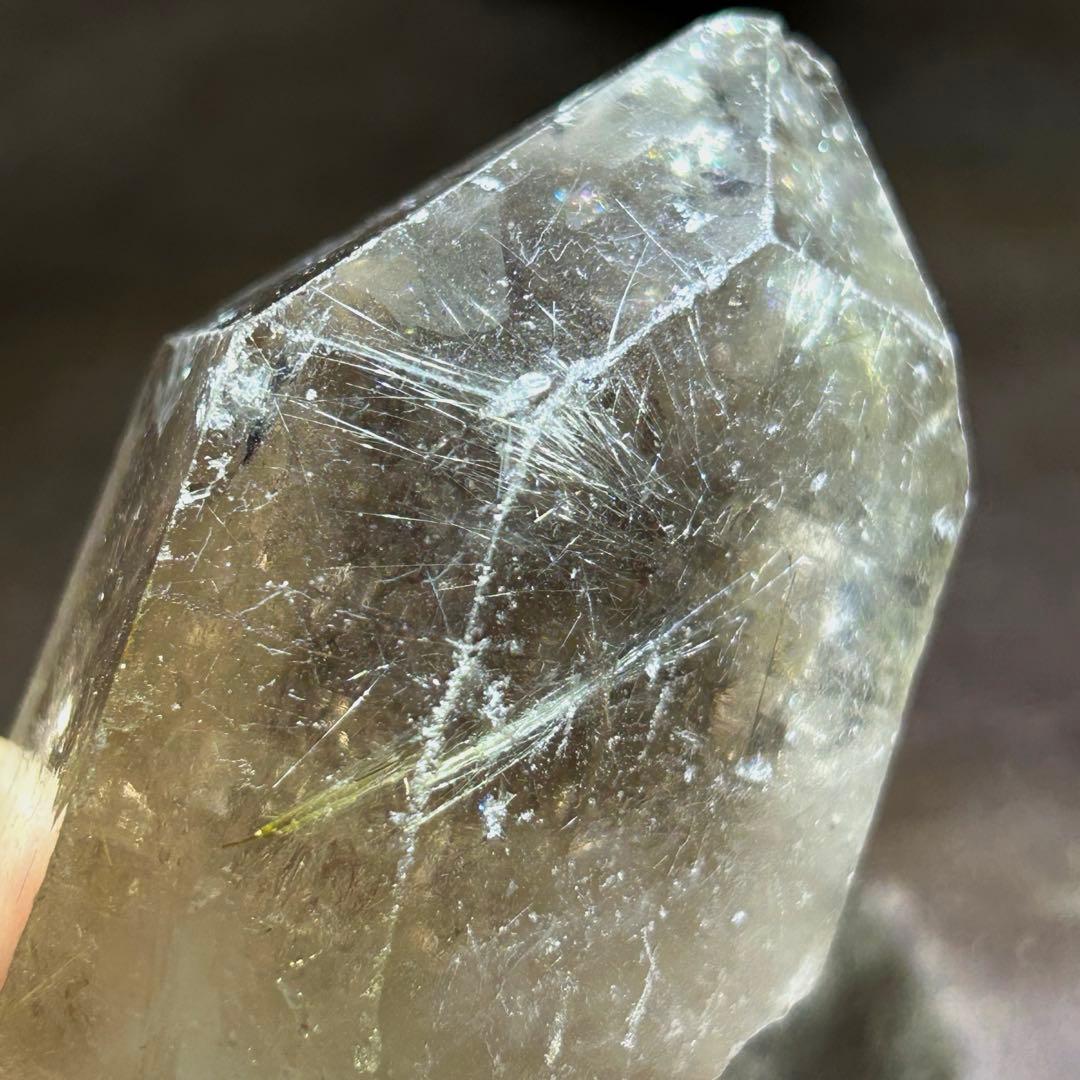 ☆別格高級品！帝王秘宝⑥！極美！スモーキー　ルチル　水晶　原石　クラスター