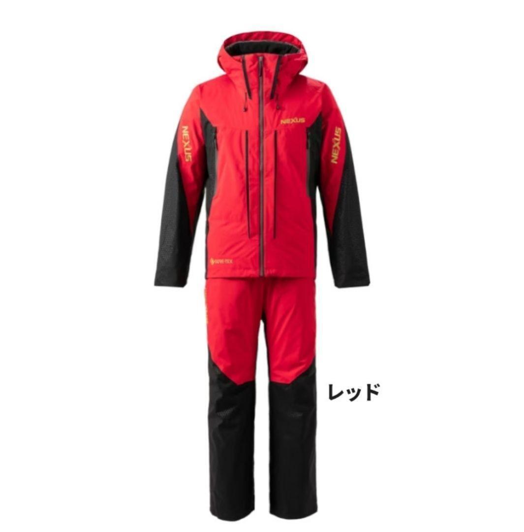 【新品】シマノ ネクサス テクノレイヤードスーツ XL レッド RT-133W