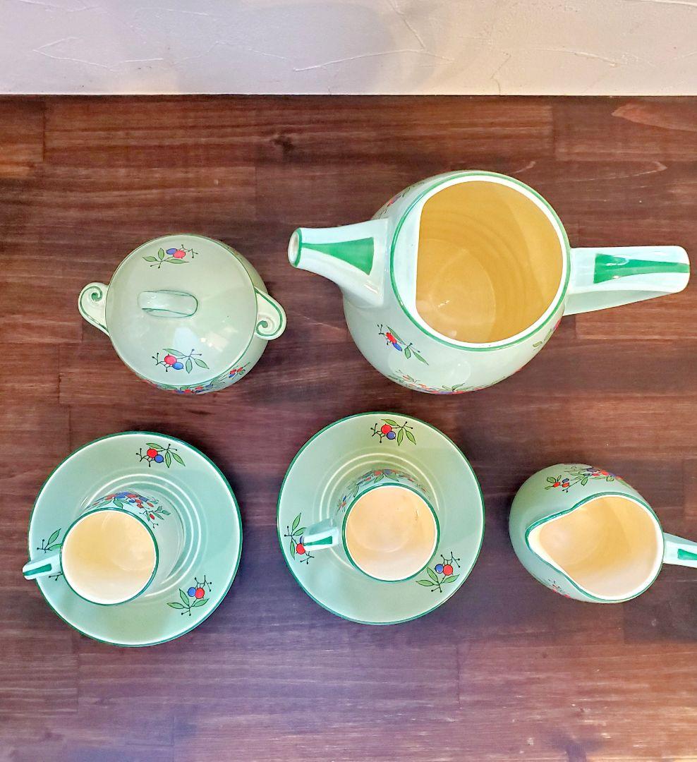 【美品】【ヴィンテージ】オールド ミントン コーヒー & ティーセット