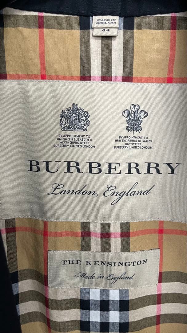 凄!!美品■BURBERRY ロング ケンジントン トレンチコート ブラック