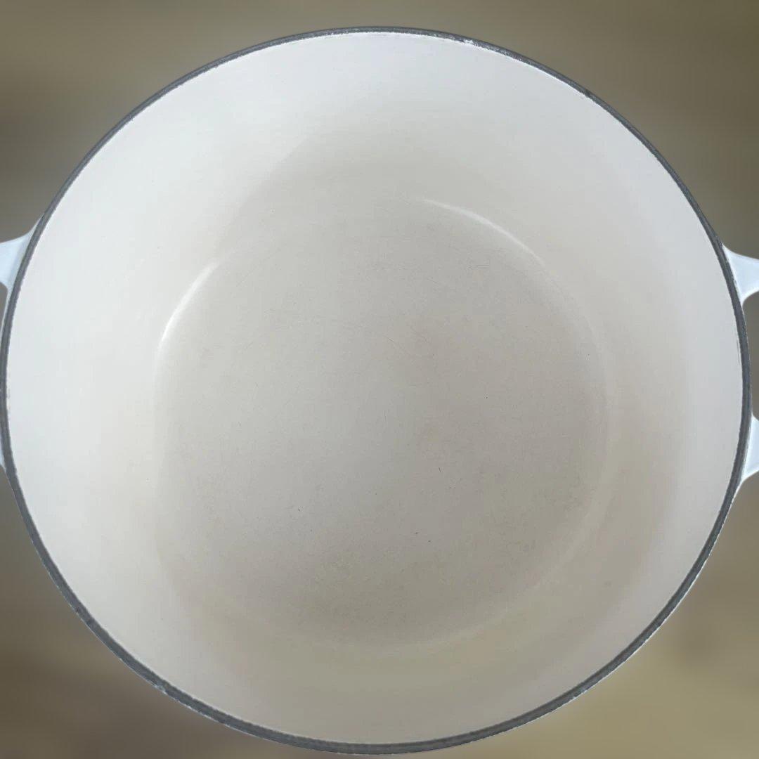 LE CREUSET ココット・ロンド 24㎝ ホワイト