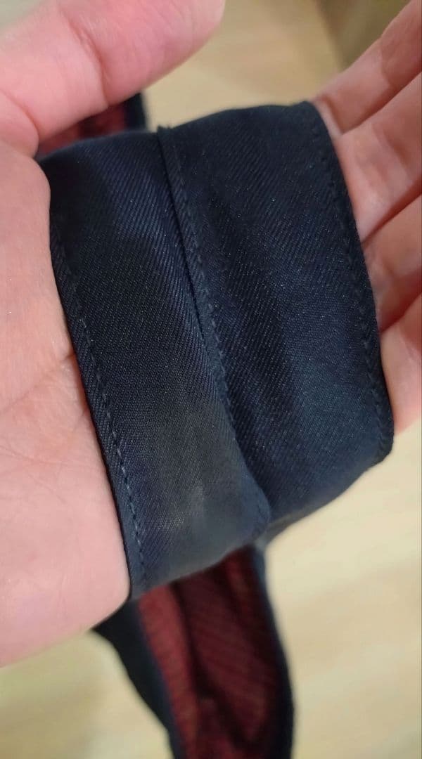 ファミリア　マザーズバッグ　ネイビー✕赤チェック