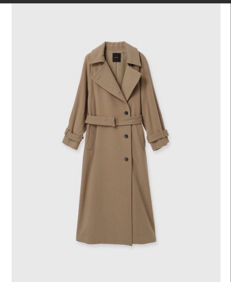 anuans ウールトレンチコート