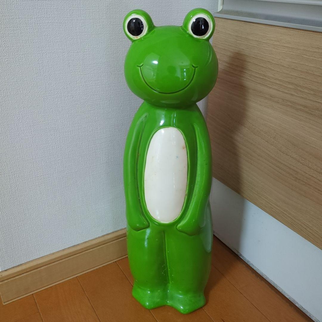 かえる　置物　アンティーク　蛙　カエル　陶器