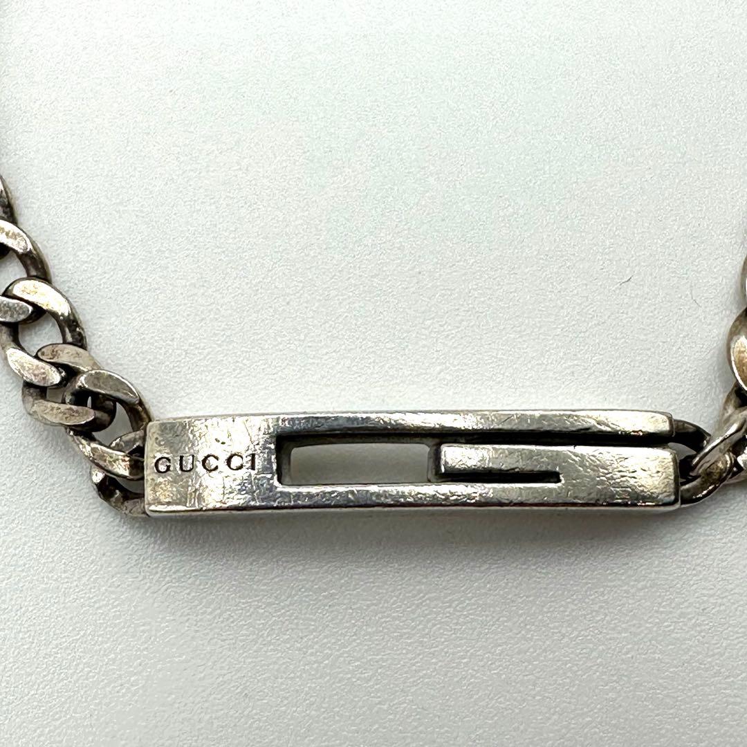 グッチ チェーン　ブレスレット カットアウトG 9.00ｇ Ag925 喜平