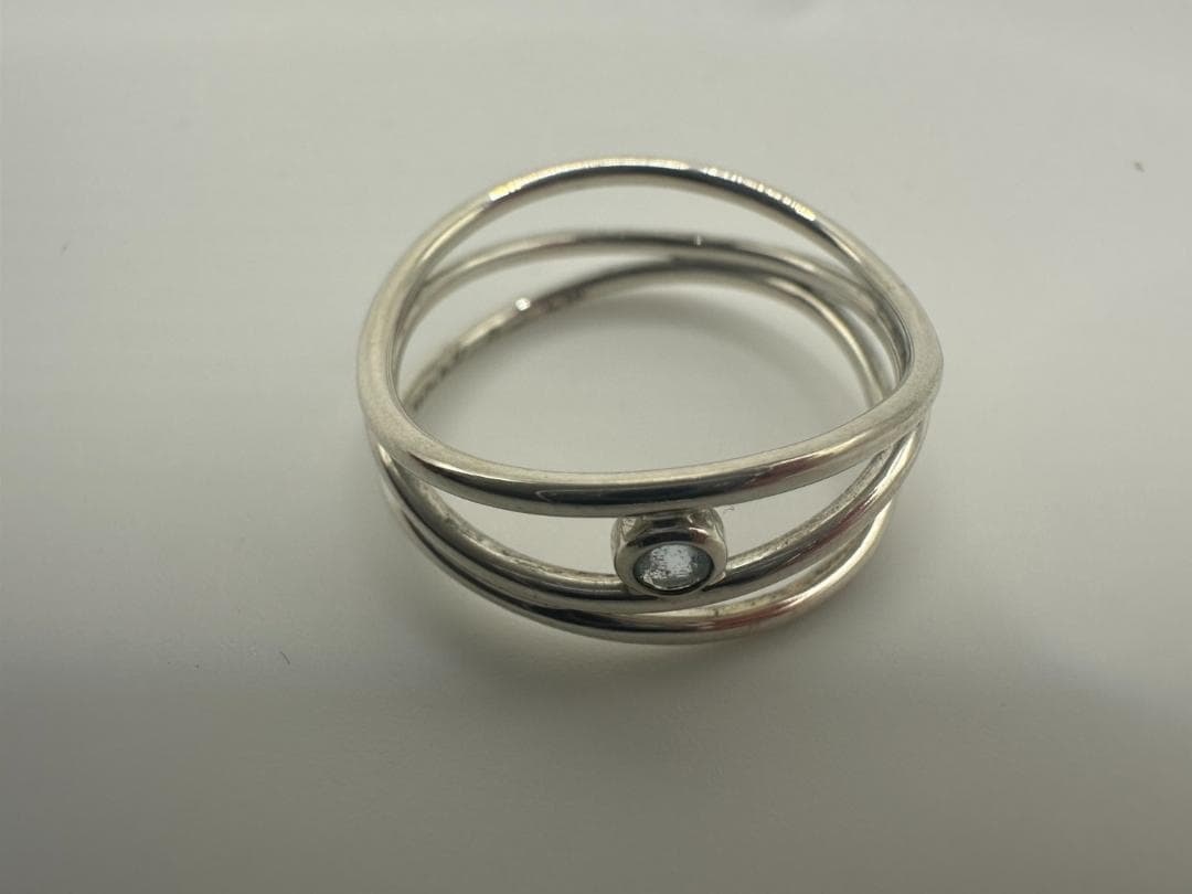 Tiffany　ダイヤモンド リング シルバー 925 約14号