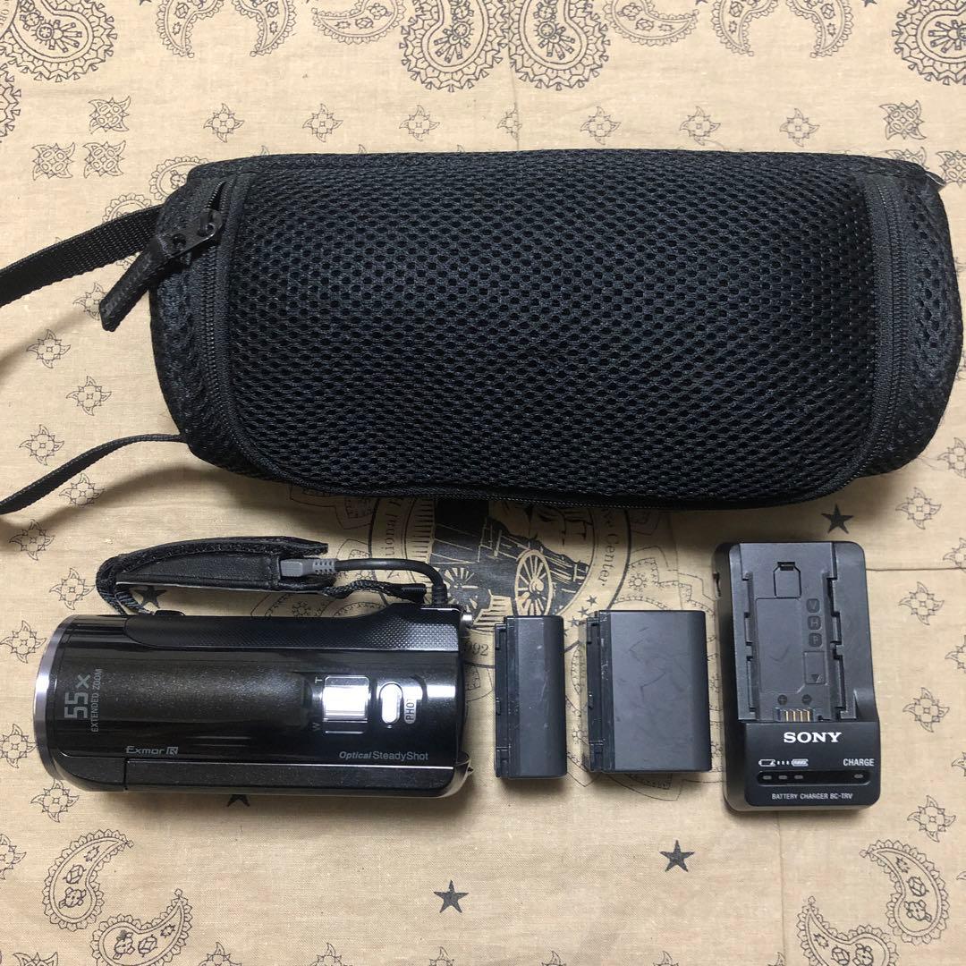 美品 SONY HDR-CX390 バッテリー2個付 ビデオカメラ